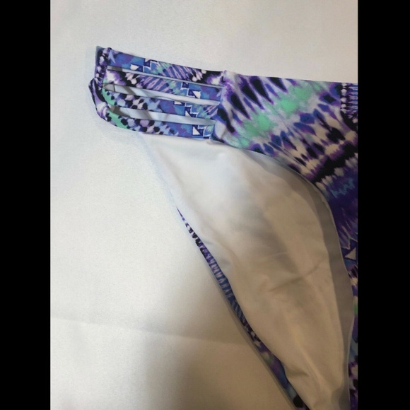 NEW Red Carter Hipster Bikini Bottom Berry Multi - Picture 6 of 8